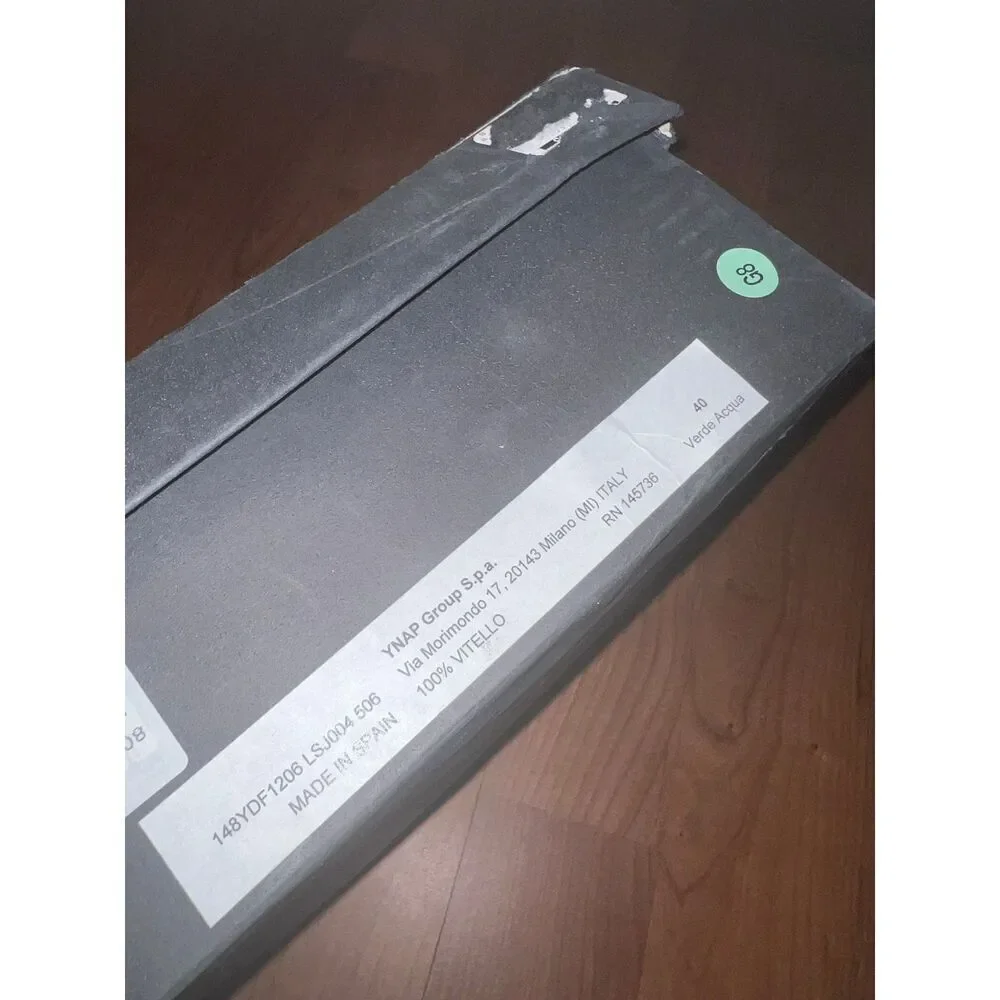 8 by YOOX CORK HEEL SANDALS Size EU 40 US 10 Acid Green - Picture 11 of 12